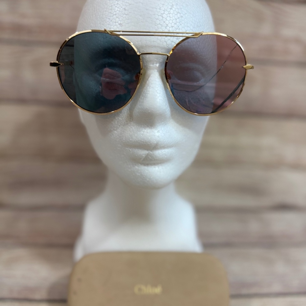 Chloe Pink Mirrored Sunglasses